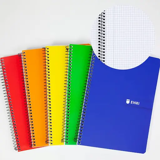 Enri Cuadernos A5+, Doble Pauta 3mm